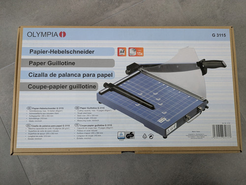 Olympia papier hebelschneider - olympia, papier-hebelschneider